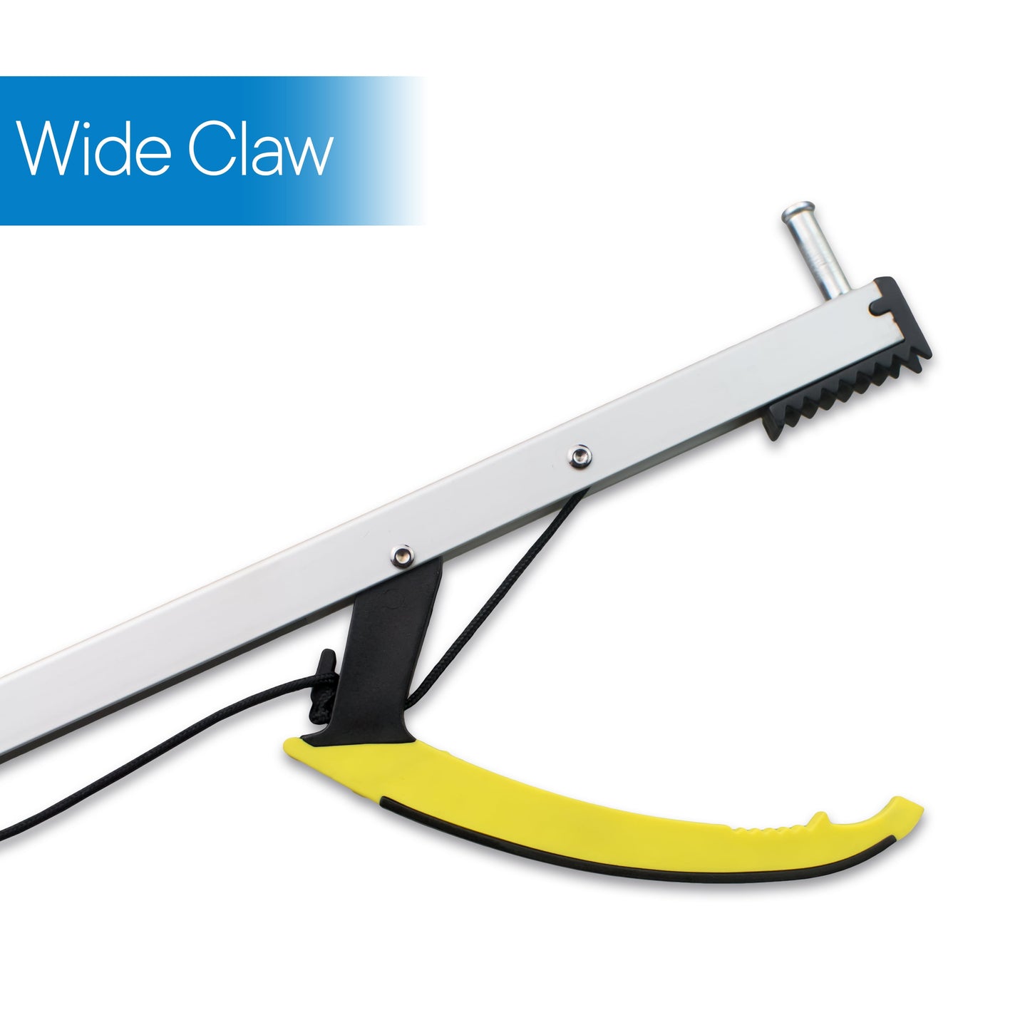 Wide Claw tool with yellow claw on a white background