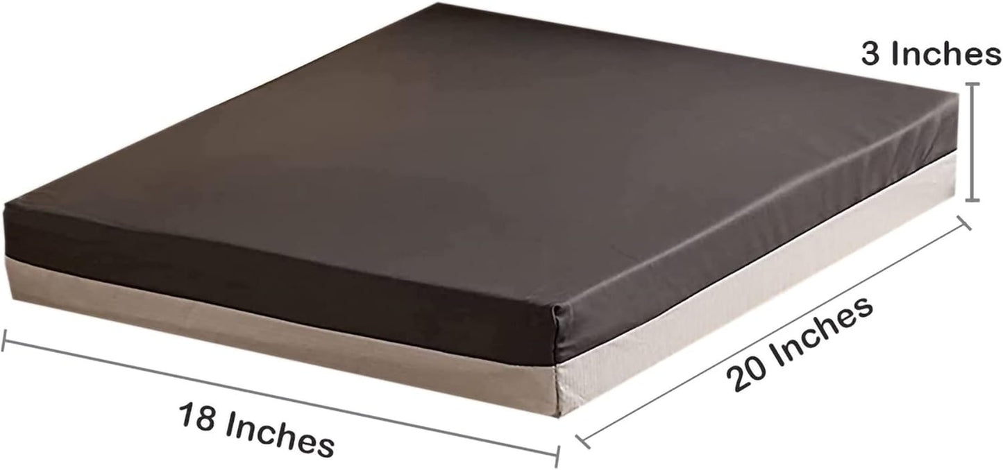 Measurement chart of a mattress with dimensions labeled