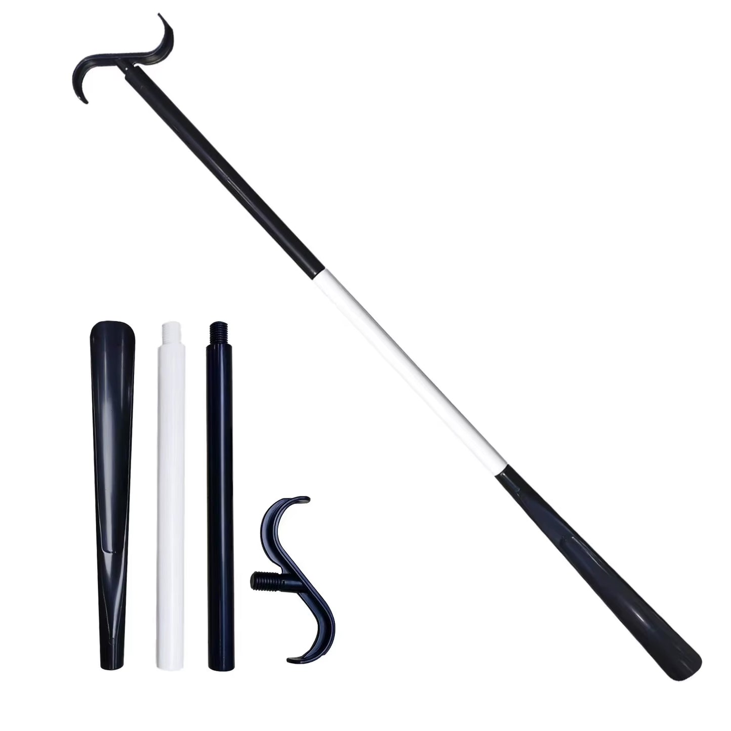 Detachable Clothing Auxiliary Tool Long Coat Shoe Sock Care Multi-Function Shoe Sock Care Aid Includes Shoe Horn Assistance