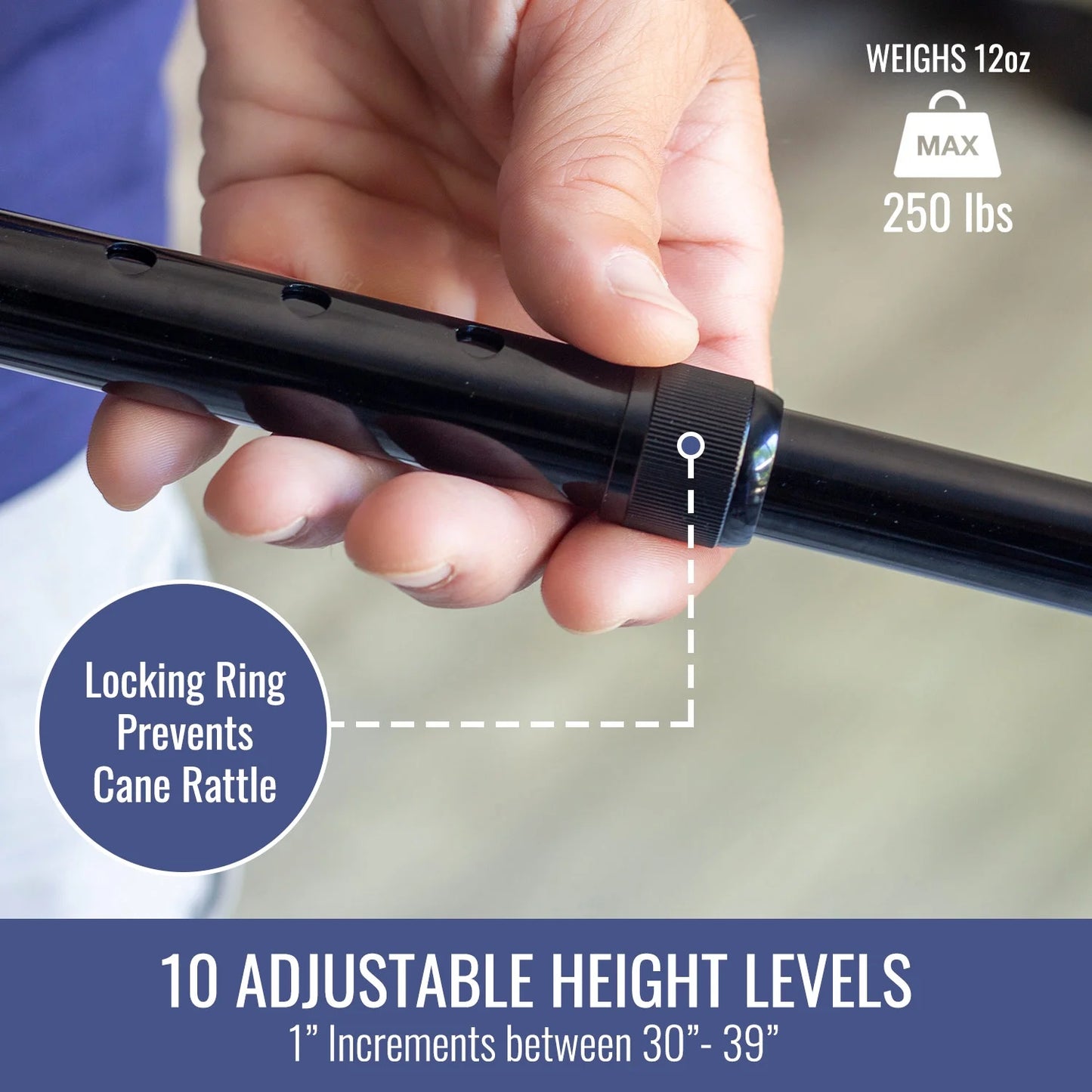 Walking Cane and Walking Stick for Men and Women, Lightweight and Adjustable, FSA HSA Eligible, Supports up to 250 Lbs with Ergonomic Soft Foam Offset Hand Grip and Wrist Strap, Leopard