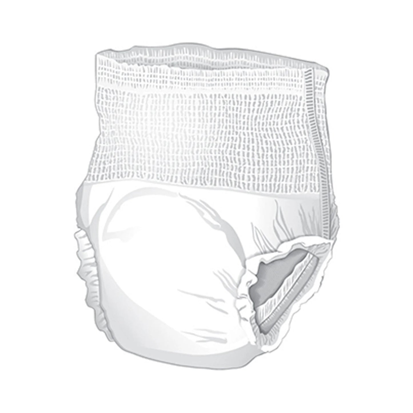 Classic Underwear, Incontinence, Light Absorbency, Large, 72 Ct