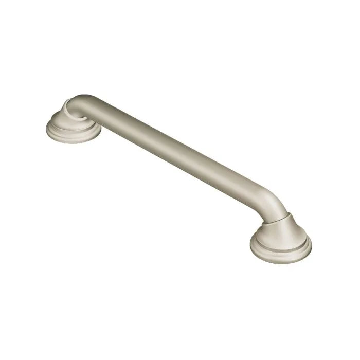 A single bathroom grab handle in a warm brushed nickel or champagne gold finish, shown against a plain white background.