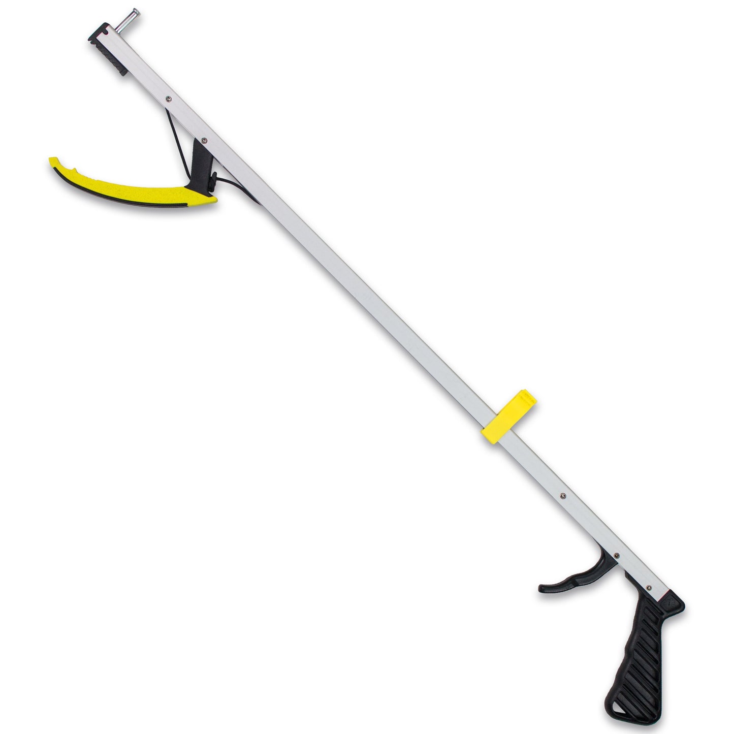 Main Image (Tool Front View) Royal Medical 26-inch grabber reacher tool with lightweight aluminum frame and ergonomic trigger handle.