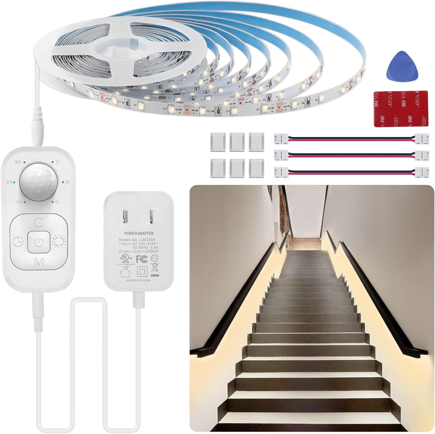 Speycer Motion Sensor LED Strip – Plug-In Indoor Light with Timer & Dimmer DGD-STORE