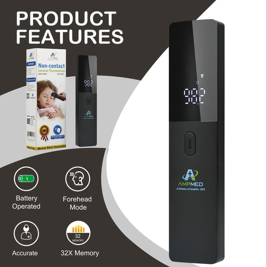 Medical Grade Non-Contact Forehead Thermometer for Adults and Kids, No-Touch Digital Baby Fever Thermometer, FSA HSA Approved