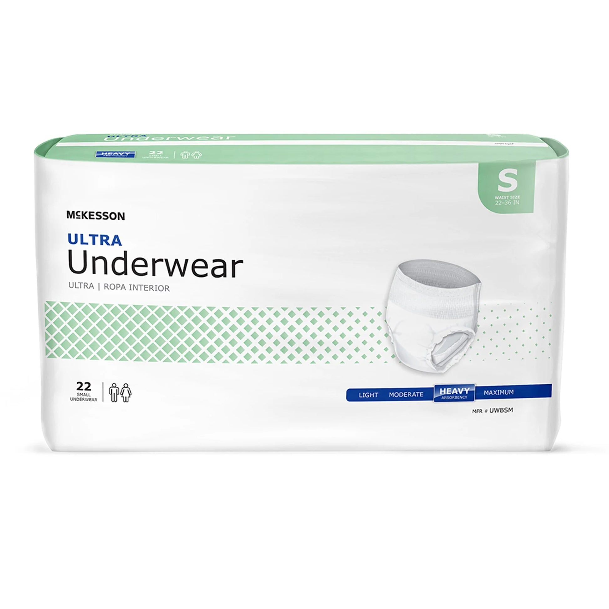 Incontinence underwear small size package of 22