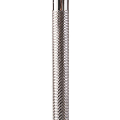 Silver textured pen on a white background