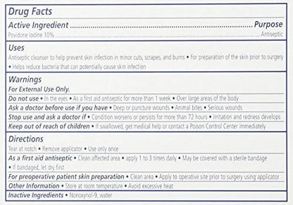 Drug facts label for a medical product with active ingredient, purpose, uses, warnings, and directions.


