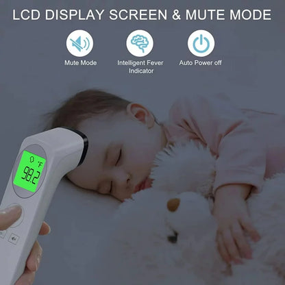 No-Touch Thermometer for Adults and Kids,Fast Accurate Digital Thermometer with Fever Alarm & Silent Mode, Easy-To-Use for Babies, Kids, & Elderly