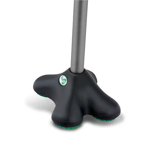 Quadpod Offset Cane with Ultra Stable Cane Tip, Smoke