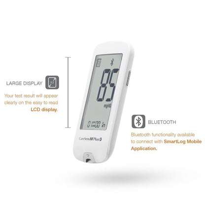 Digital device with Bluetooth connectivity on a white background