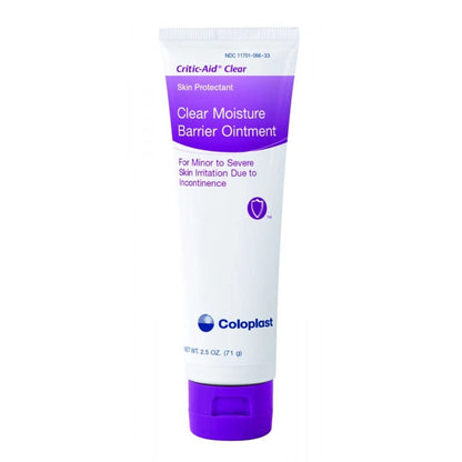 Tube of Critic-Aid Clear Moisture Barrier Ointment on a white background

