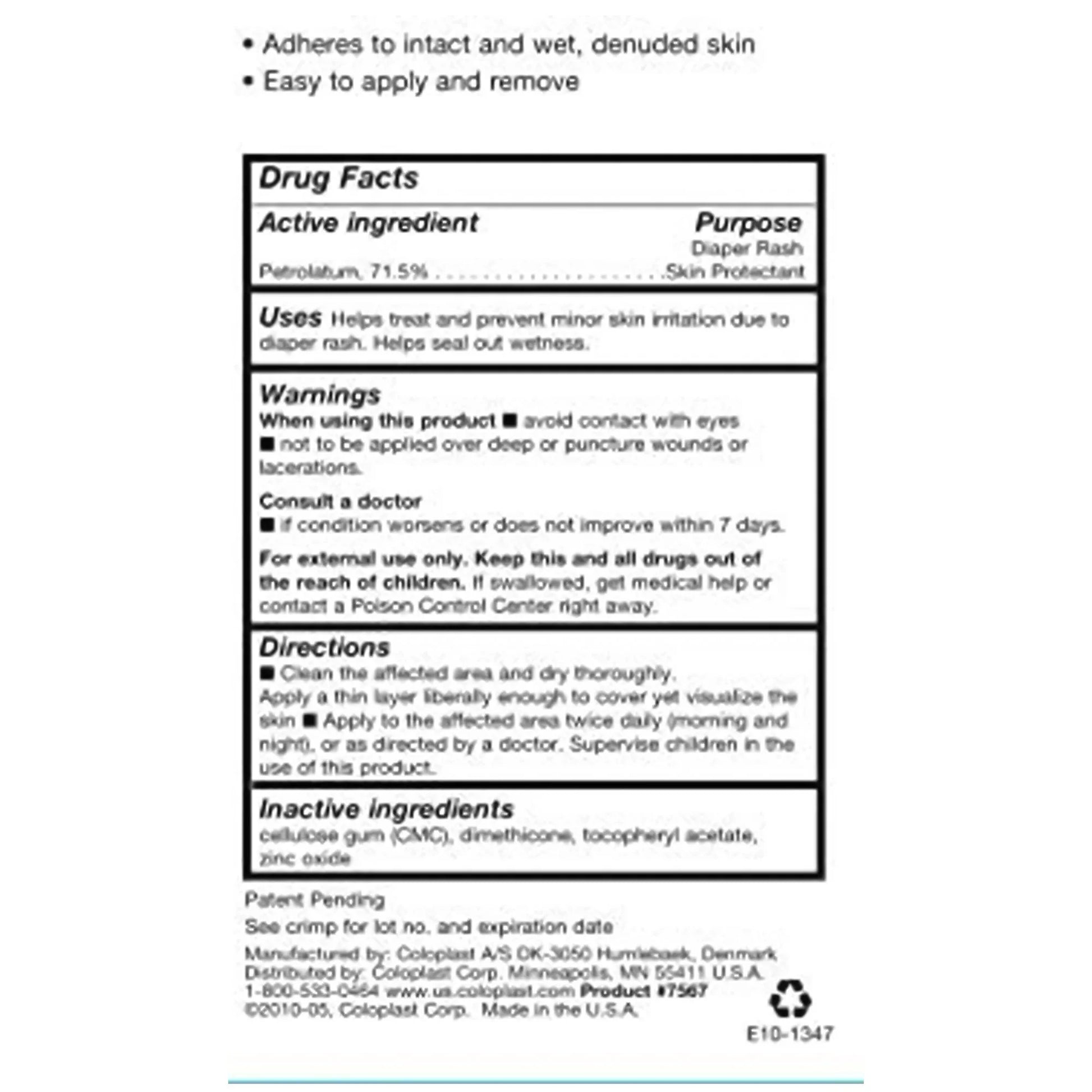 Product label with drug facts, active ingredient, purpose, uses, warnings, directions, inactive ingredients, and contact information.

