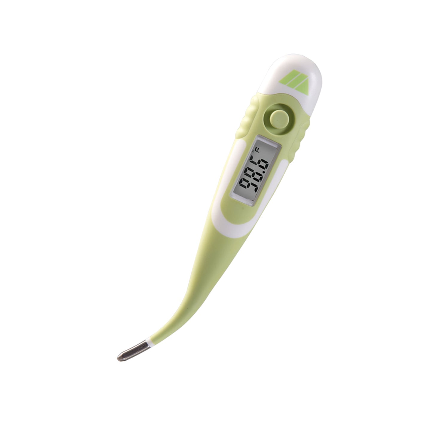 9-Second Waterproof Digital Thermometer with Flexible Tip for Fast Oral, Rectal or Underarm Temperature Readings for Babies, Children and Adults, Green