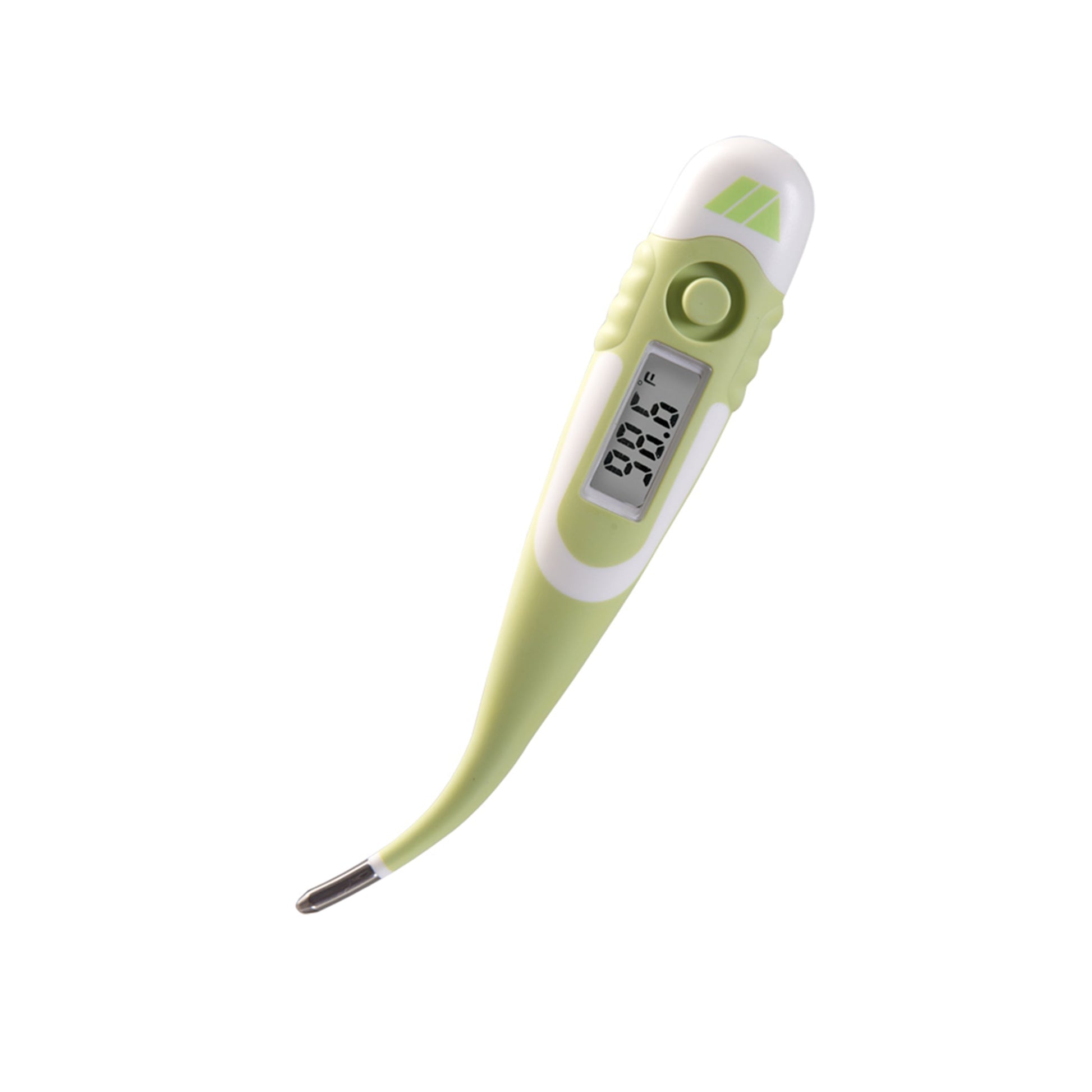 9-Second Waterproof Digital Thermometer with Flexible Tip for Fast Oral, Rectal or Underarm Temperature Readings for Babies, Children and Adults, Green