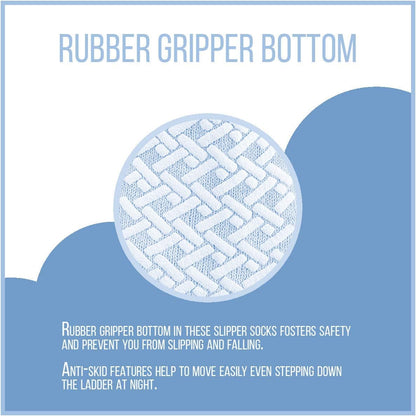 Illustration of a rubber gripper bottom with text on a blue background