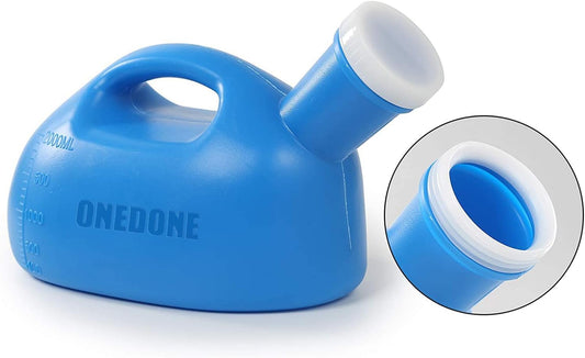 Blue 'ONEDONE' product with a close-up inset on a white background

