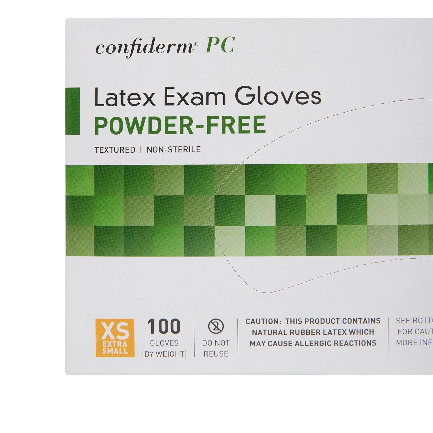 Latex Exam Glove, Powder-Free Protective Medical Gloves, XS, 100 Count, 10 Boxes, 1000 Total