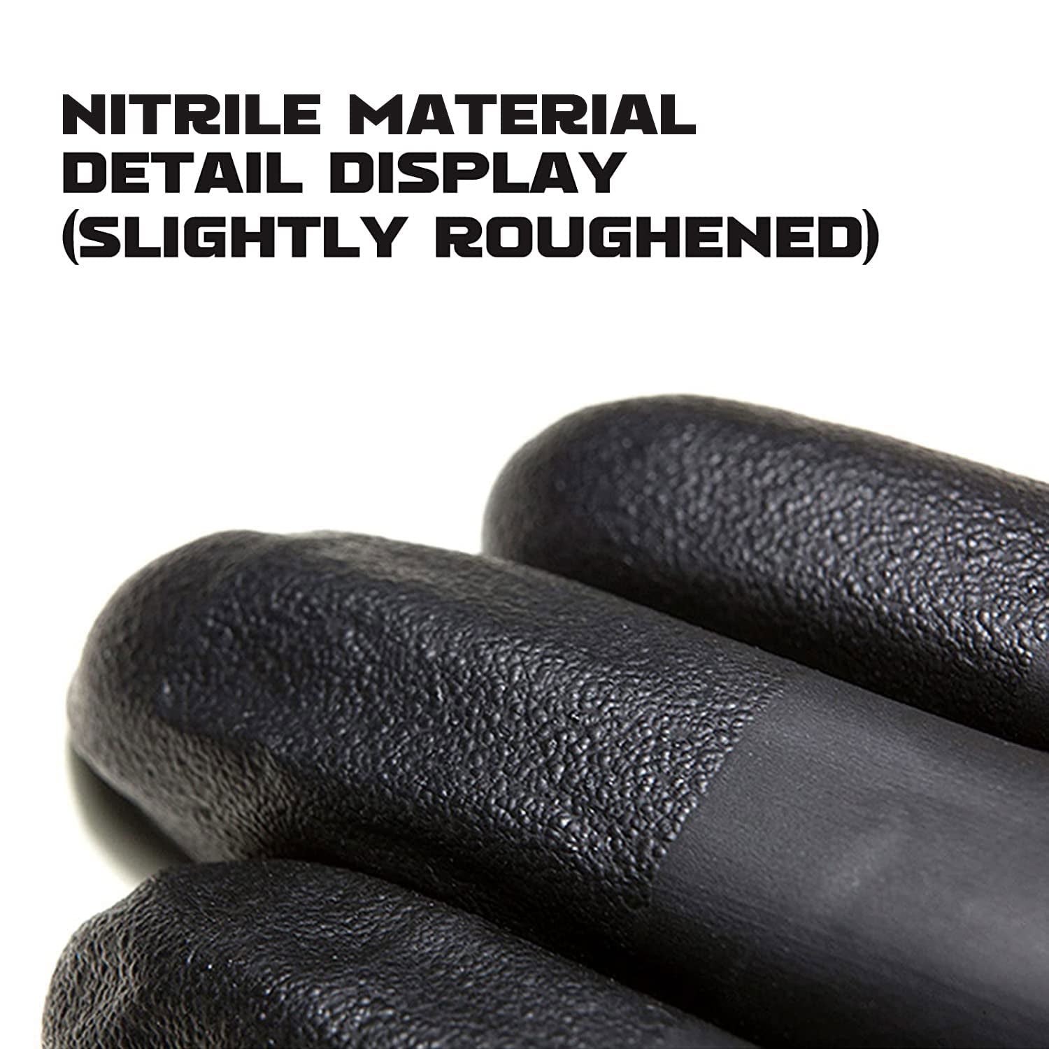Single black nitrile glove in large size. Powder-free and latex-free for sensitive skin and exam protection.