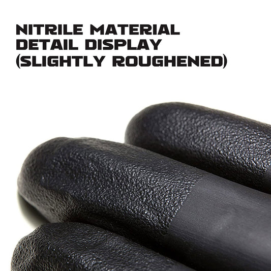 Single black nitrile glove in large size. Powder-free and latex-free for sensitive skin and exam protection.