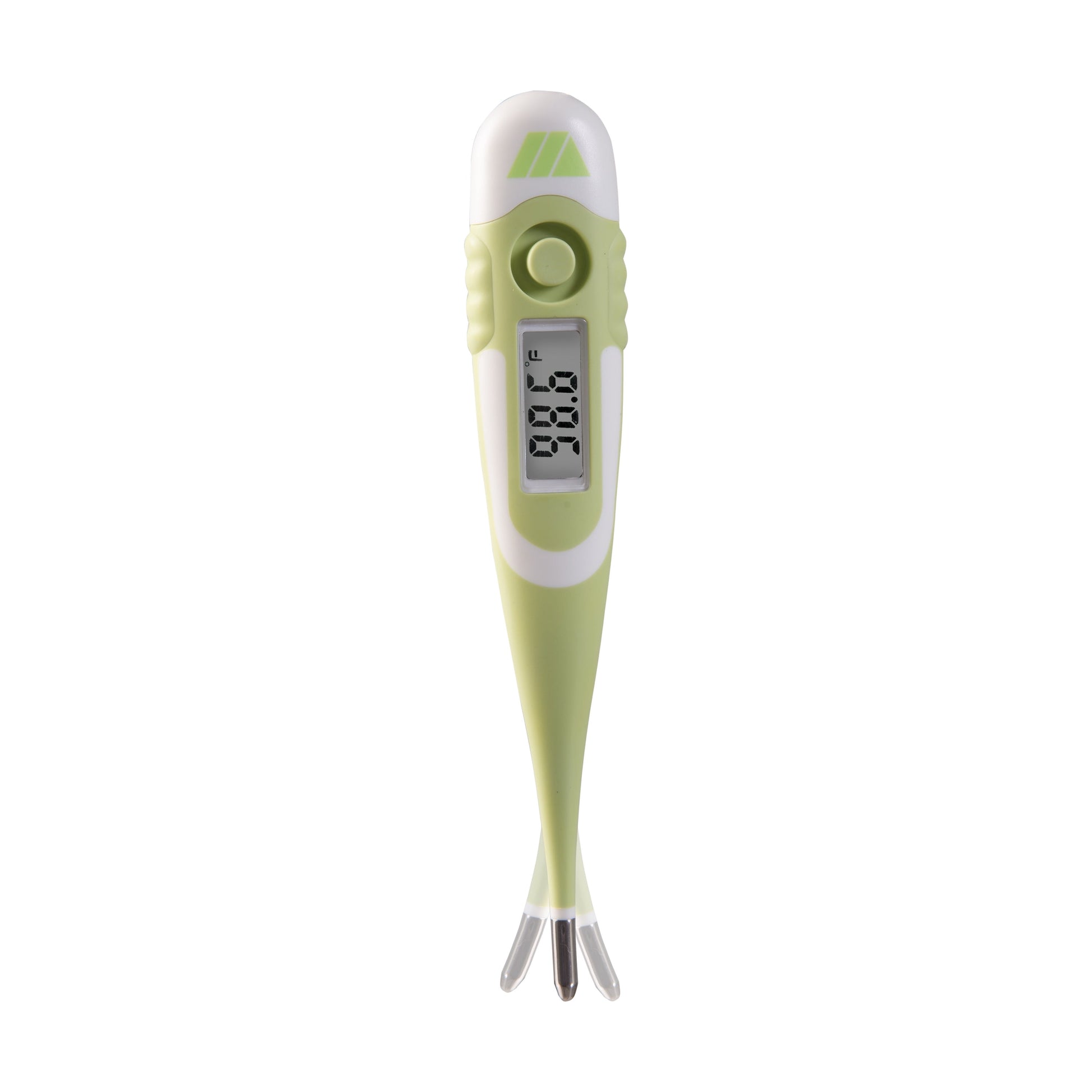 9-Second Waterproof Digital Thermometer with Flexible Tip for Fast Oral, Rectal or Underarm Temperature Readings for Babies, Children and Adults, Green