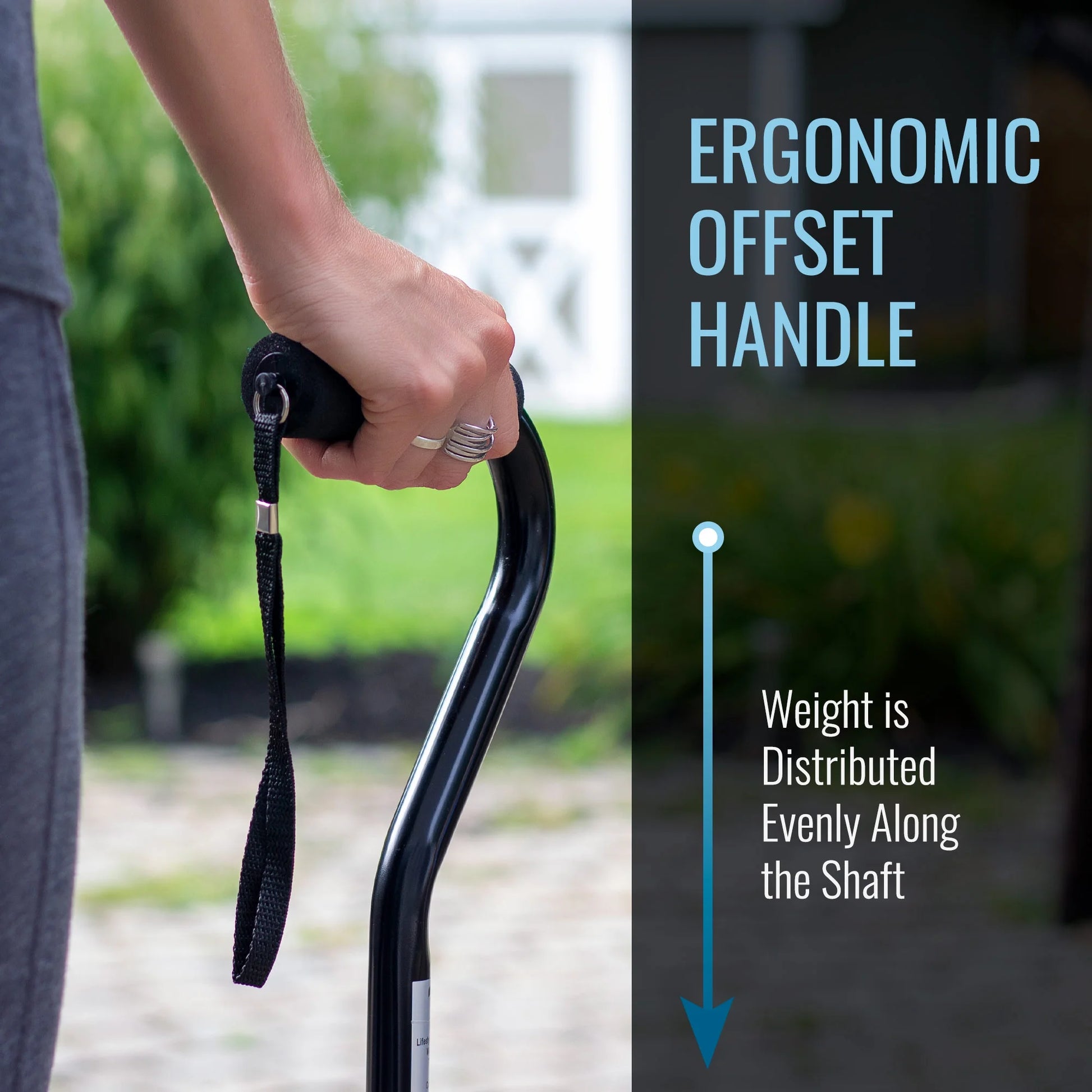 Walking Cane and Walking Stick for Men and Women, Lightweight and Adjustable, FSA HSA Eligible, Supports up to 250 Lbs with Ergonomic Soft Foam Offset Hand Grip and Wrist Strap, Leopard