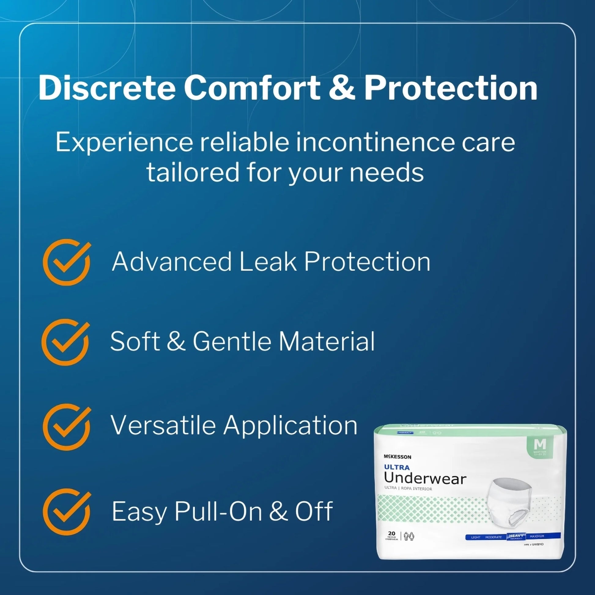 Ultra Underwear, Incontinence, Heavy Absorbency, Medium, 80 Ct