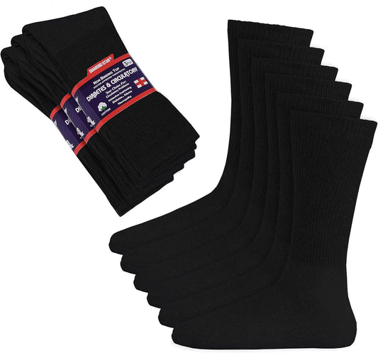 Pack of black socks with a brand label on a white background