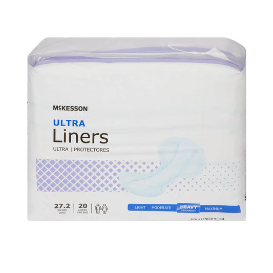 Pack of McKesson Ultra Liners on a white background