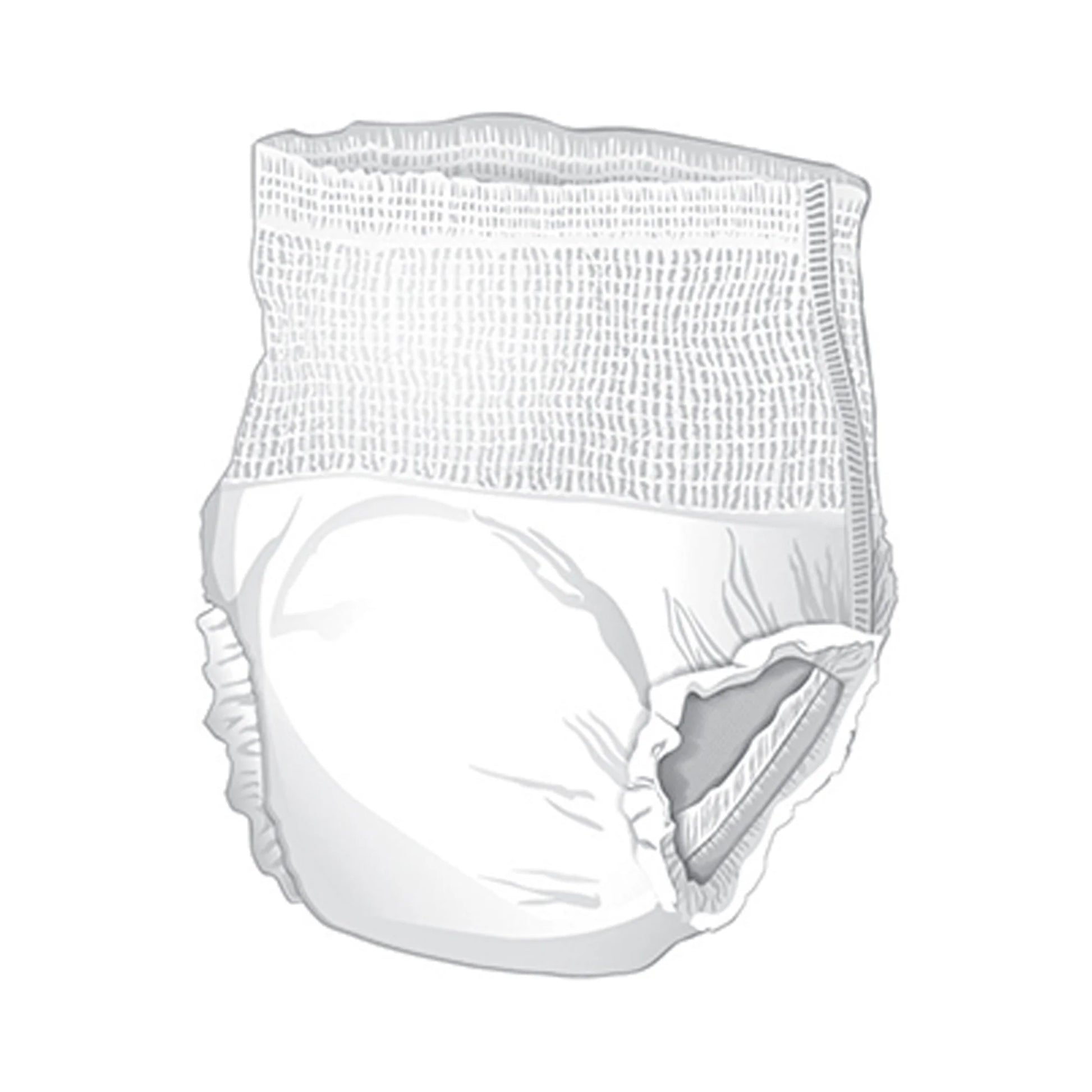 Classic Underwear, Incontinence, Light Absorbency, Large, 72 Ct