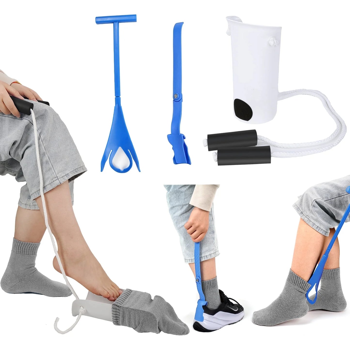 Kekoy Sock Aid Kit – 3-Piece Easy On/Off Dressing Aid for Seniors