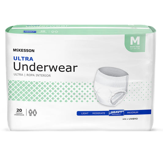 mckesson ultra underwear 20 count package