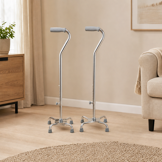 Quad Cane – Lightweight Quad Cane with Narrow or Wide Base