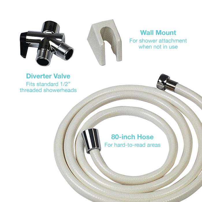 Hand Held Showerhead with Diverter Valve | Adjustable Shower Spray
