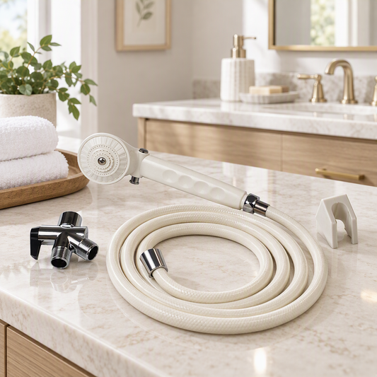 Hand Held Showerhead with Diverter Valve | Adjustable Shower Spray