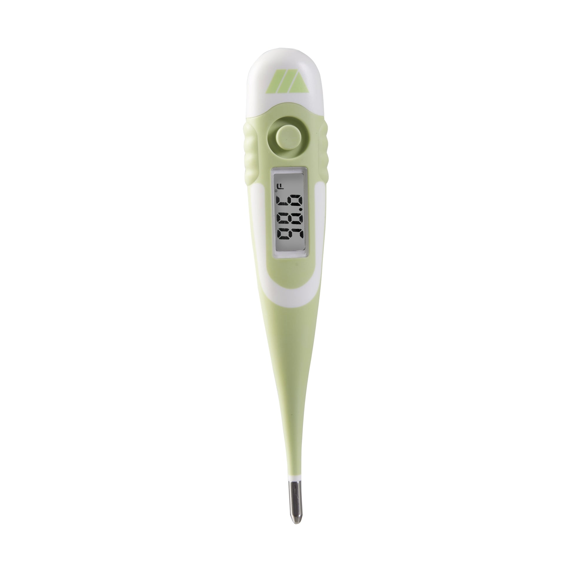 9-Second Waterproof Digital Thermometer with Flexible Tip for Fast Oral, Rectal or Underarm Temperature Readings for Babies, Children and Adults, Green