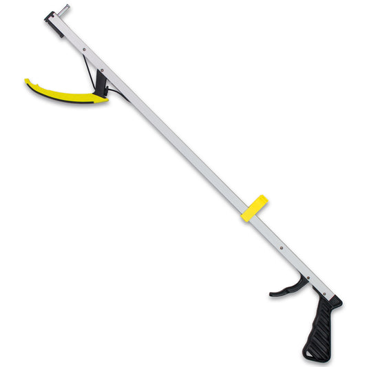Main Image (Tool Front View) Royal Medical 26-inch grabber reacher tool with lightweight aluminum frame and ergonomic trigger handle.