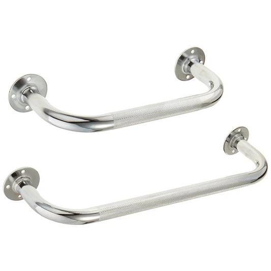 Chrome grab bar on a white background