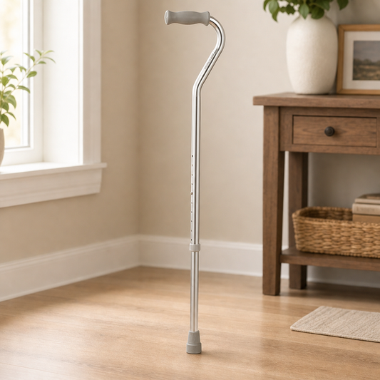 Adjustable Lightweight Aluminum Cane – Height‑Adjustable Walking Cane
