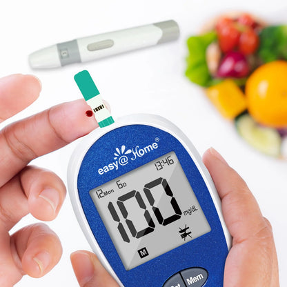 Blood Glucose Monitor Kit with 1 Lancing Device, 100 Test Strips, 100 Lancets