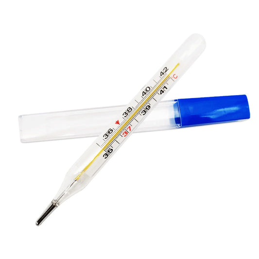 Mercury General Use Temperature Testing Tools,Glass Oral Temperature for Fever Test,Armpit Fast Reading Fever Indicator,Thermometer for Adults,Baby Thermometer