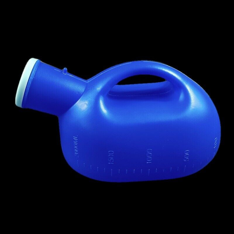 2000ML Men Portable Potty Pee Bottle 130 Cm Tube Hospital Male Urinal Collector