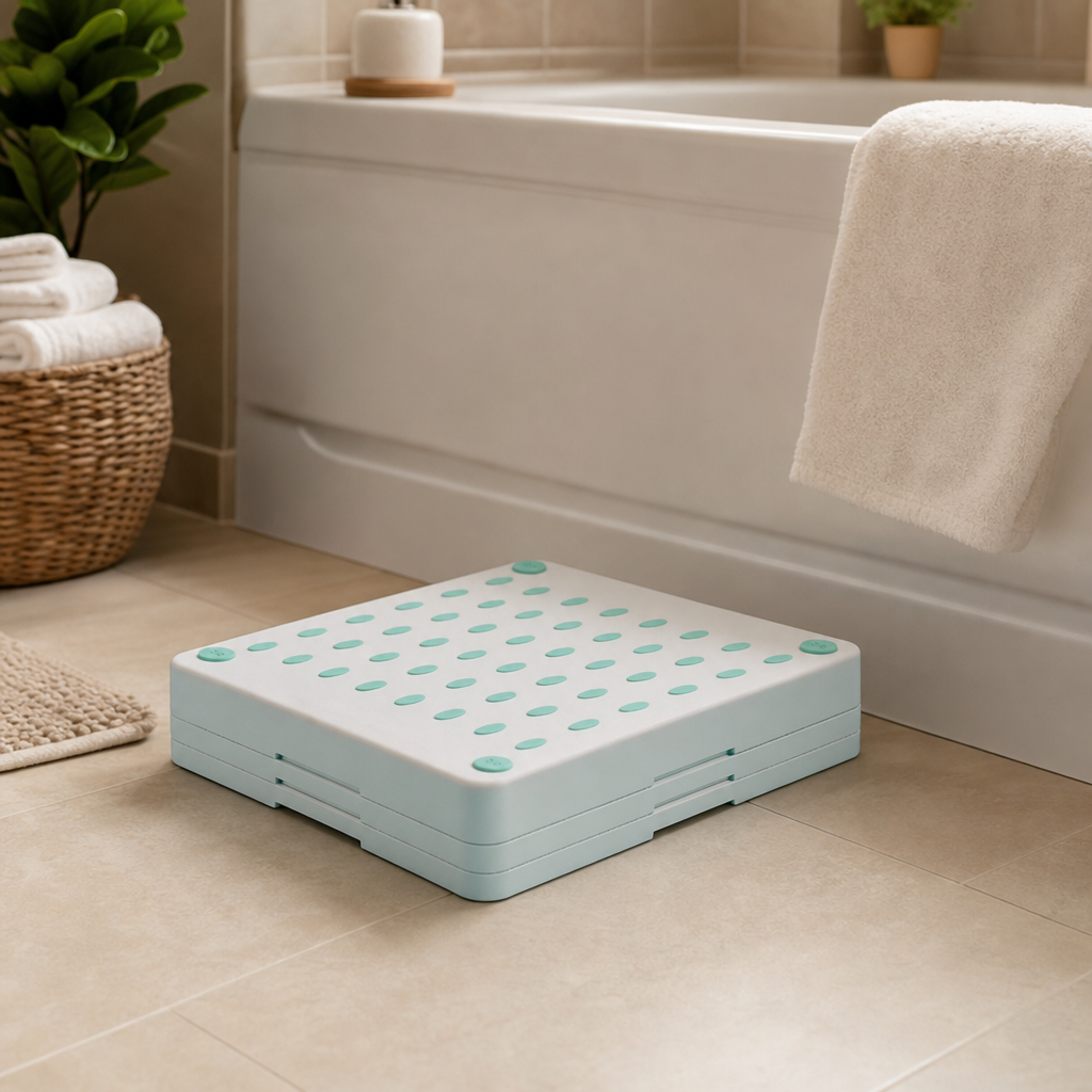 Adjustable Height Bath Step – Stable, Slip‑Resistant Bathroom Support