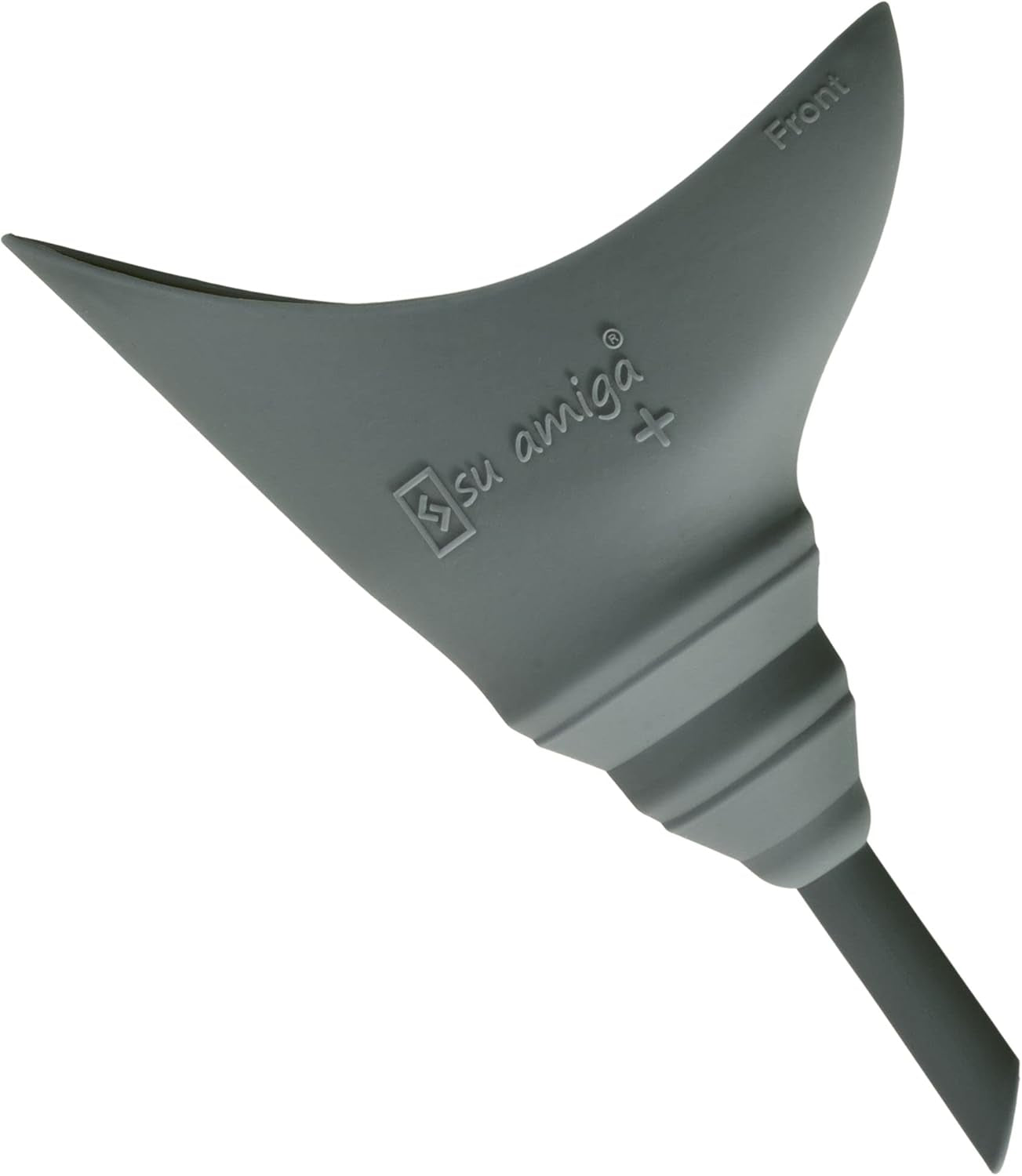 Gray metal tool with 'su amiga' branding on a white background

