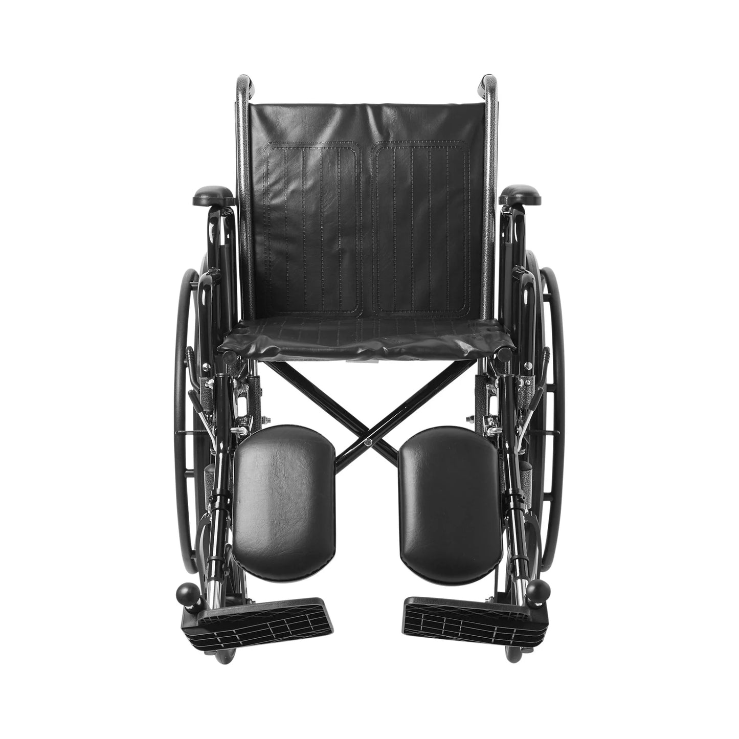 Black manual wheelchair on a white background

