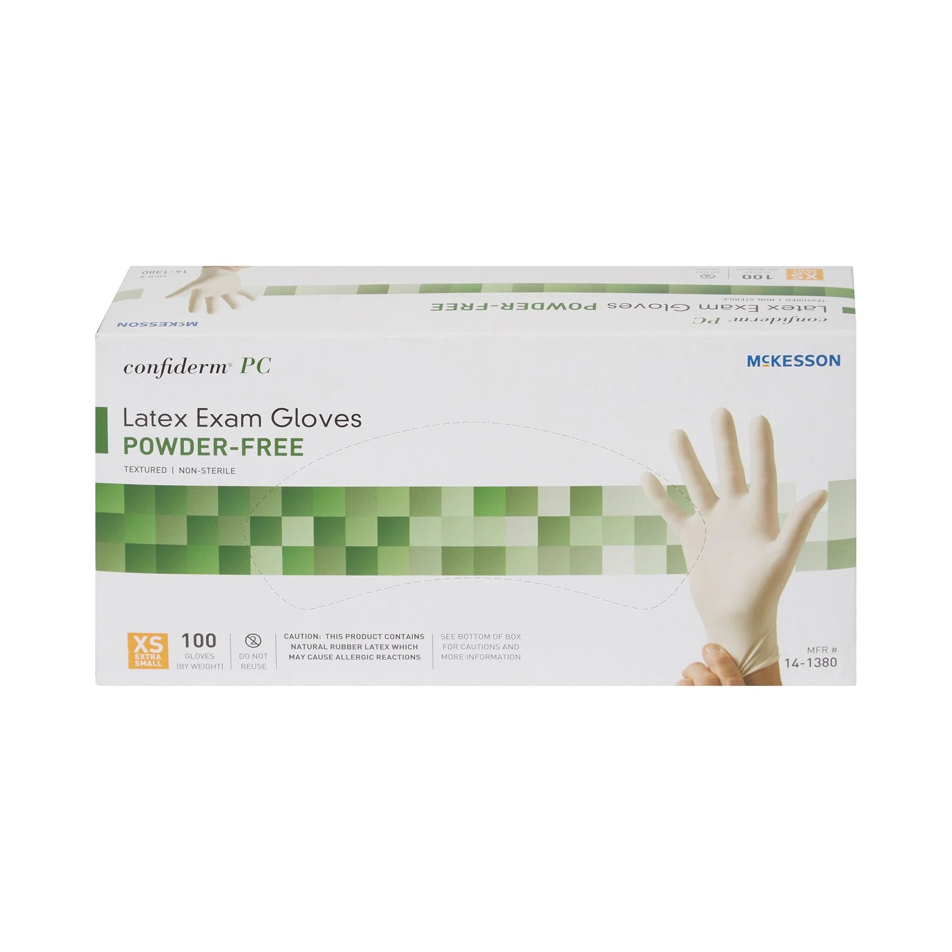 Latex Exam Glove, Powder-Free Protective Medical Gloves, XS, 100 Count, 10 Boxes, 1000 Total
