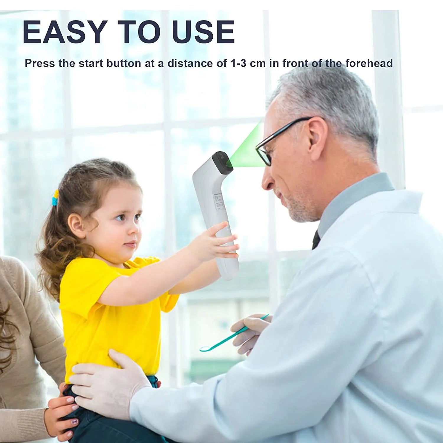 No-Touch Thermometer for Adults and Kids,Fast Accurate Digital Thermometer with Fever Alarm & Silent Mode, Easy-To-Use for Babies, Kids, & Elderly