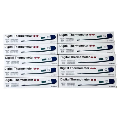 Clinical Digital Thermometer Oral/Rectal/Underarm - Pack of 10