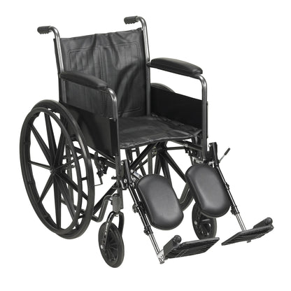 Black wheelchair on a white background

