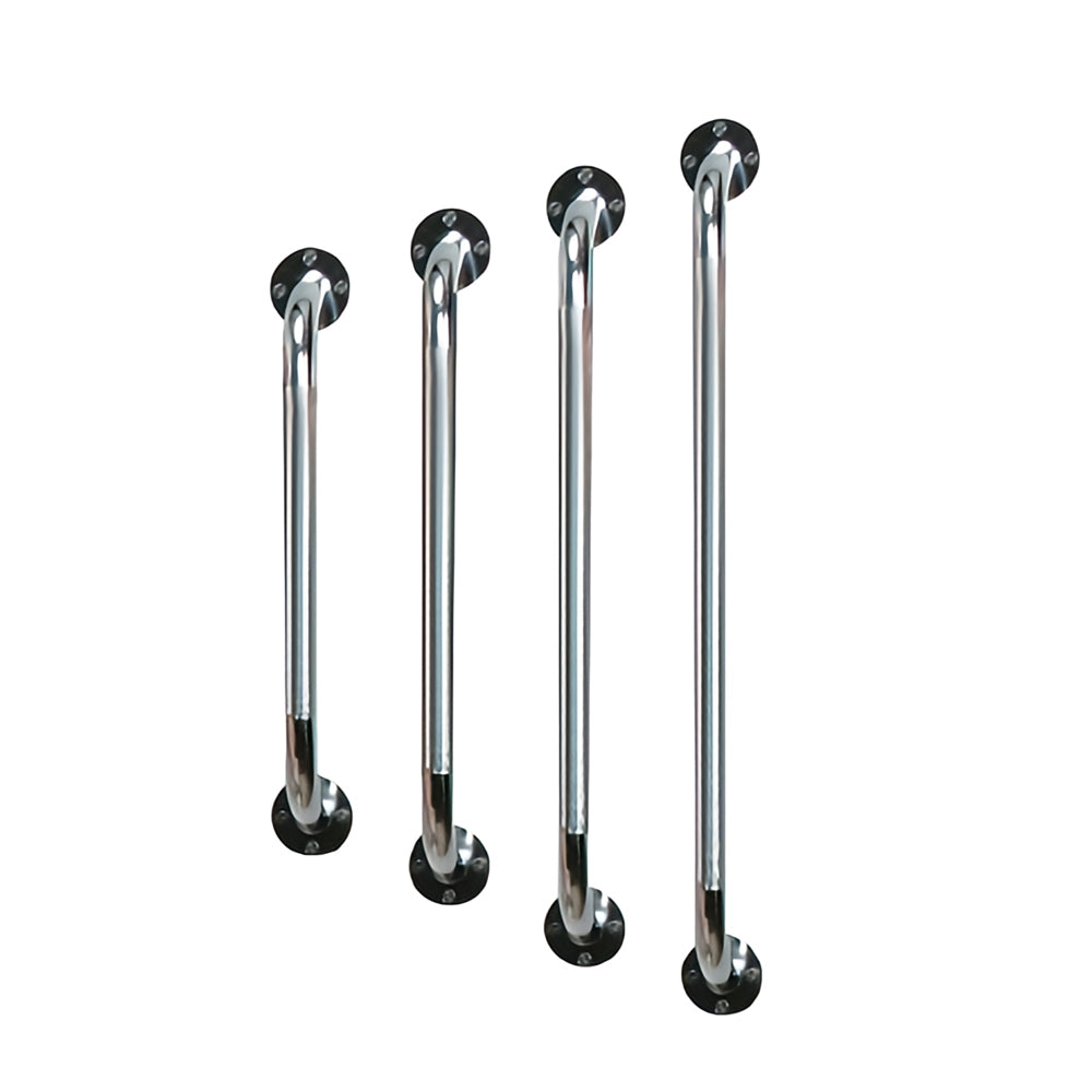 Drive Medical 16" Chrome Wall Grab Bar – Knurled Grip, Secure Mounting, Rust‑Resistant